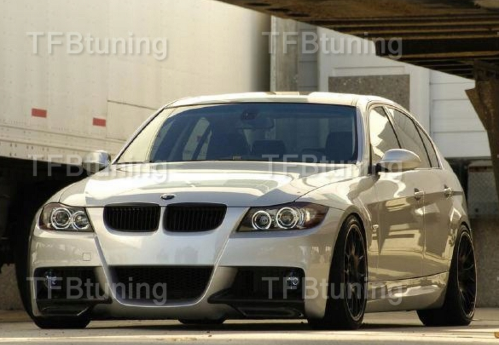 Flapsuri aripioare lip bara fata BMW 3 E90 2005-2008 M PACHET TFB TUNING