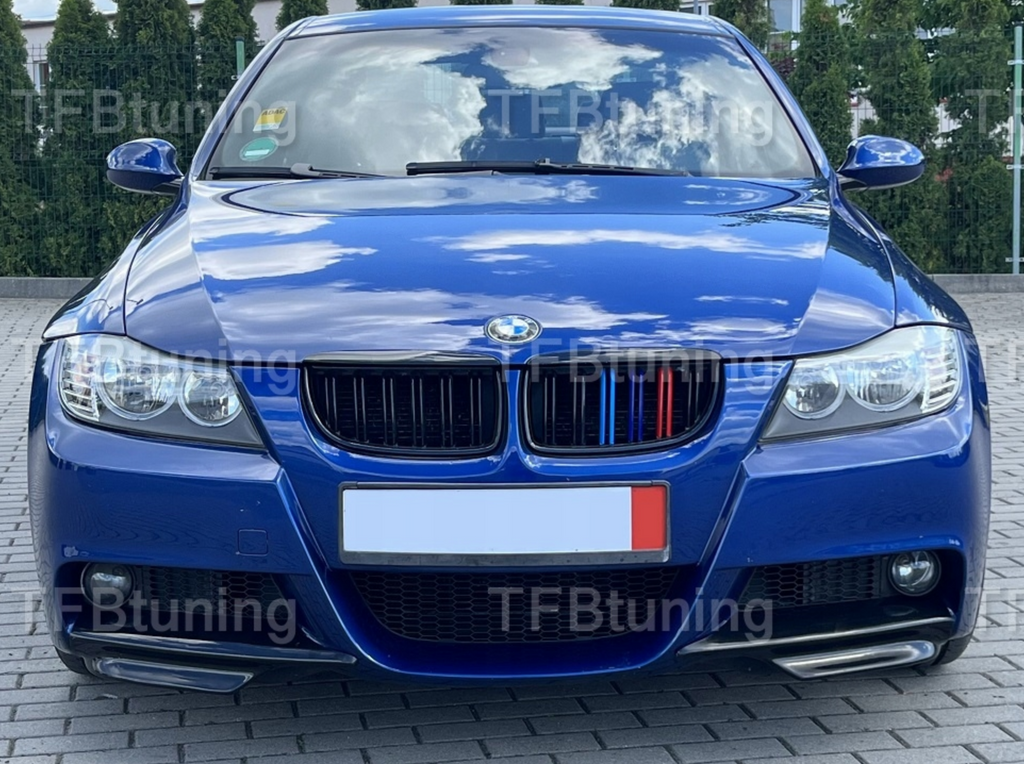 Flapsuri aripioare lip bara fata BMW 3 E90 2005-2008 M PACHET TFB TUNING