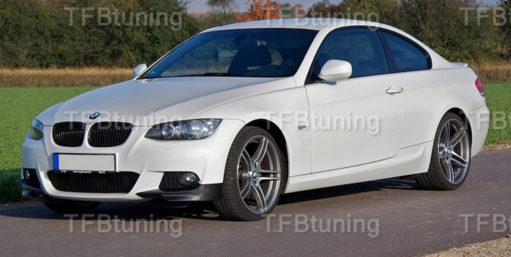 Flapsuri bara fata fusta lip splitter BMW Seria 3 E92 M PACHET TFB TUNING