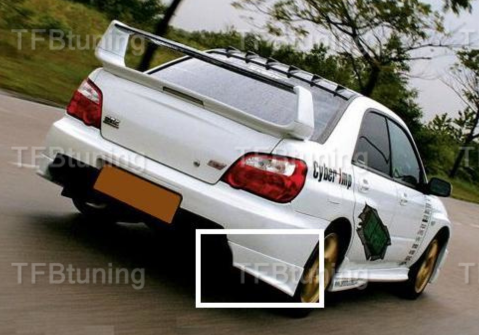 Flapsuri bara spate fusta lip spoiler splitter SUBARU Impreza 2003-2007 TFB TUNING
