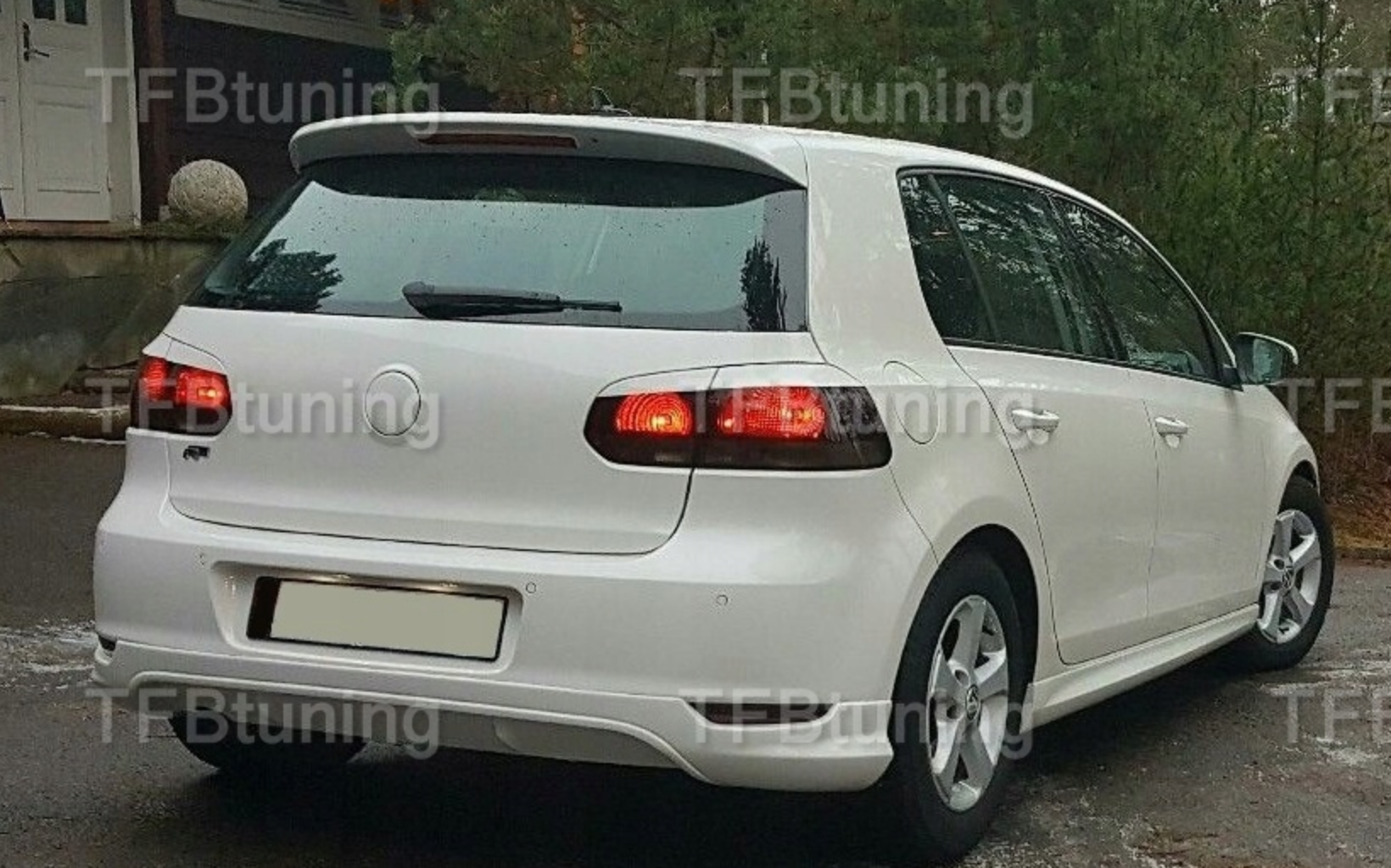 Prelungire bara spate difuzor lip spoiler VW GOLF 6 ver1 TFB TUNING