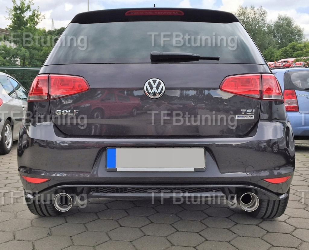 Difuzor bara spate fusta spoiler lip VW GOLF 7 2013-2016 ver2 TFB TUNING