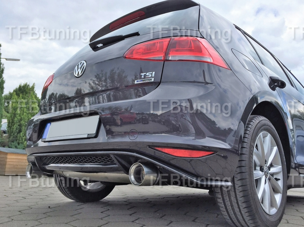Difuzor bara spate fusta spoiler lip VW GOLF 7 2013-2016 ver2 TFB TUNING