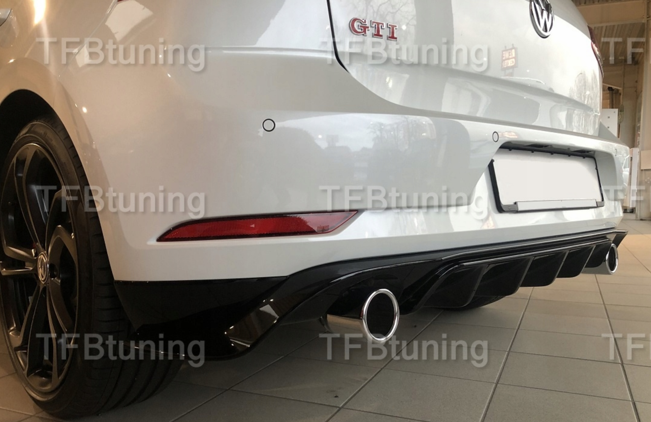 Difuzor bara spate fusta spoiler lip VW GOLF 7 2016-2020 TFB TUNING