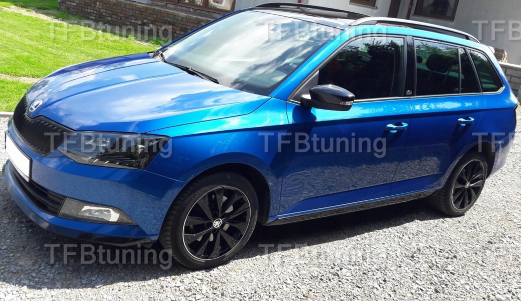 Prelungire bara fata fusta spoiler lip SKODA Fabia 3 2014-2018 TFB TUNING