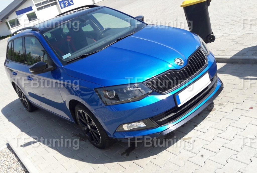 Prelungire bara fata fusta spoiler lip SKODA Fabia 3 2014-2018 TFB TUNING