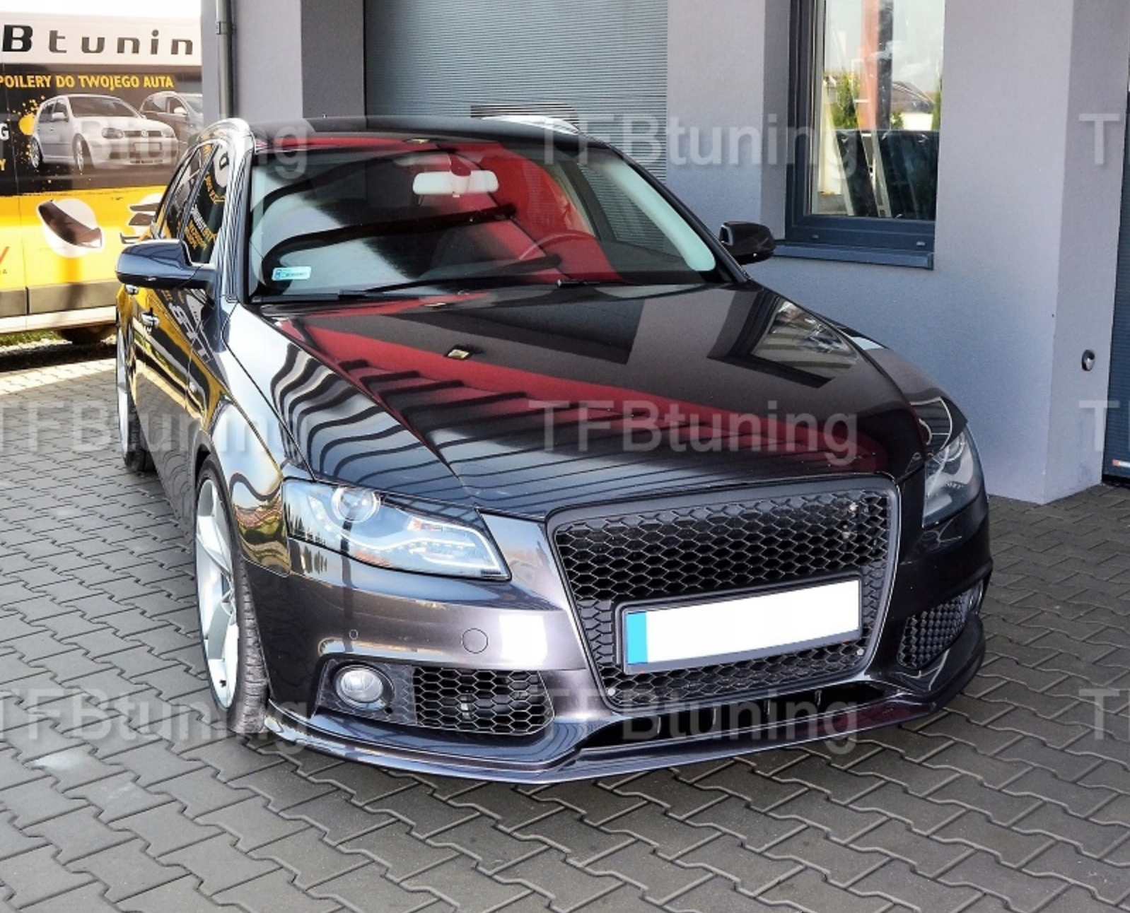 Prelungire bara fata fusta spoiler lip A4 B8 2008-2012 SLINE S LINE TFB TUNING
