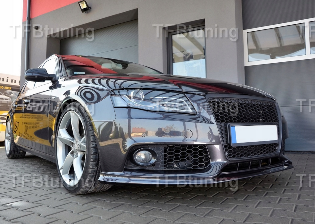 Prelungire bara fata fusta spoiler lip A4 B8 2008-2012 SLINE S LINE TFB TUNING