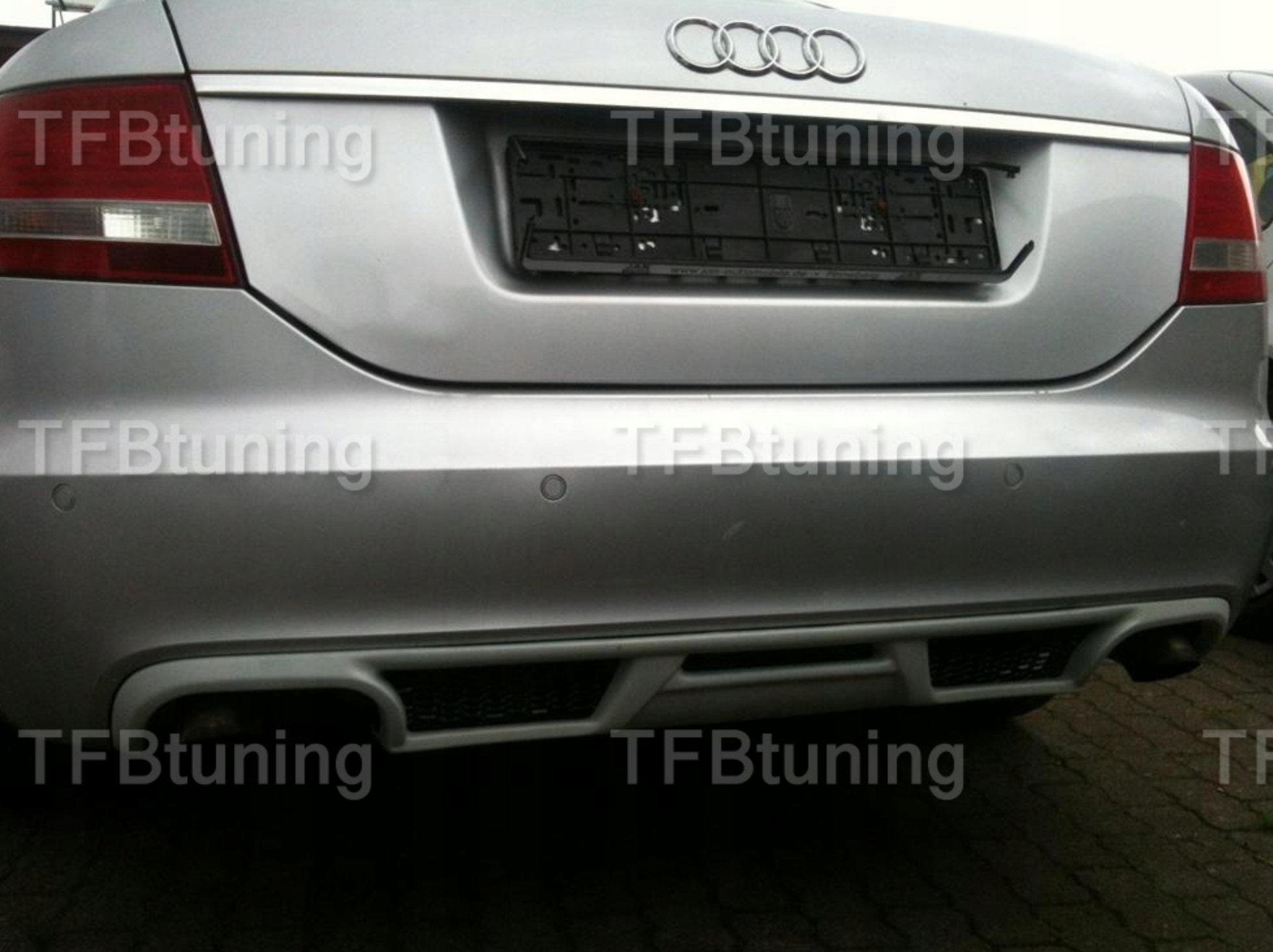 Difuzor bara spate fusta spoiler lip AUDI A6 C6 SEDAN 04-09 TFB TUNING