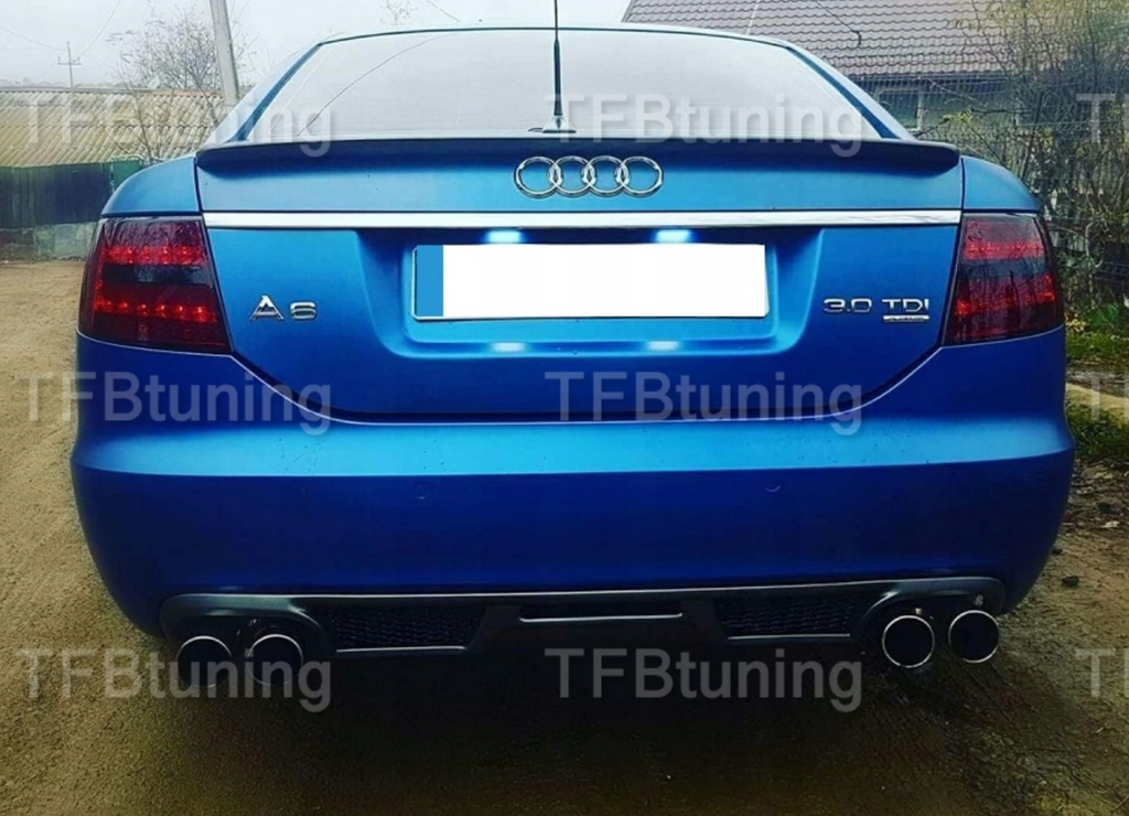 Difuzor bara spate fusta spoiler lip AUDI A6 C6 SEDAN 04-09 TFB TUNING