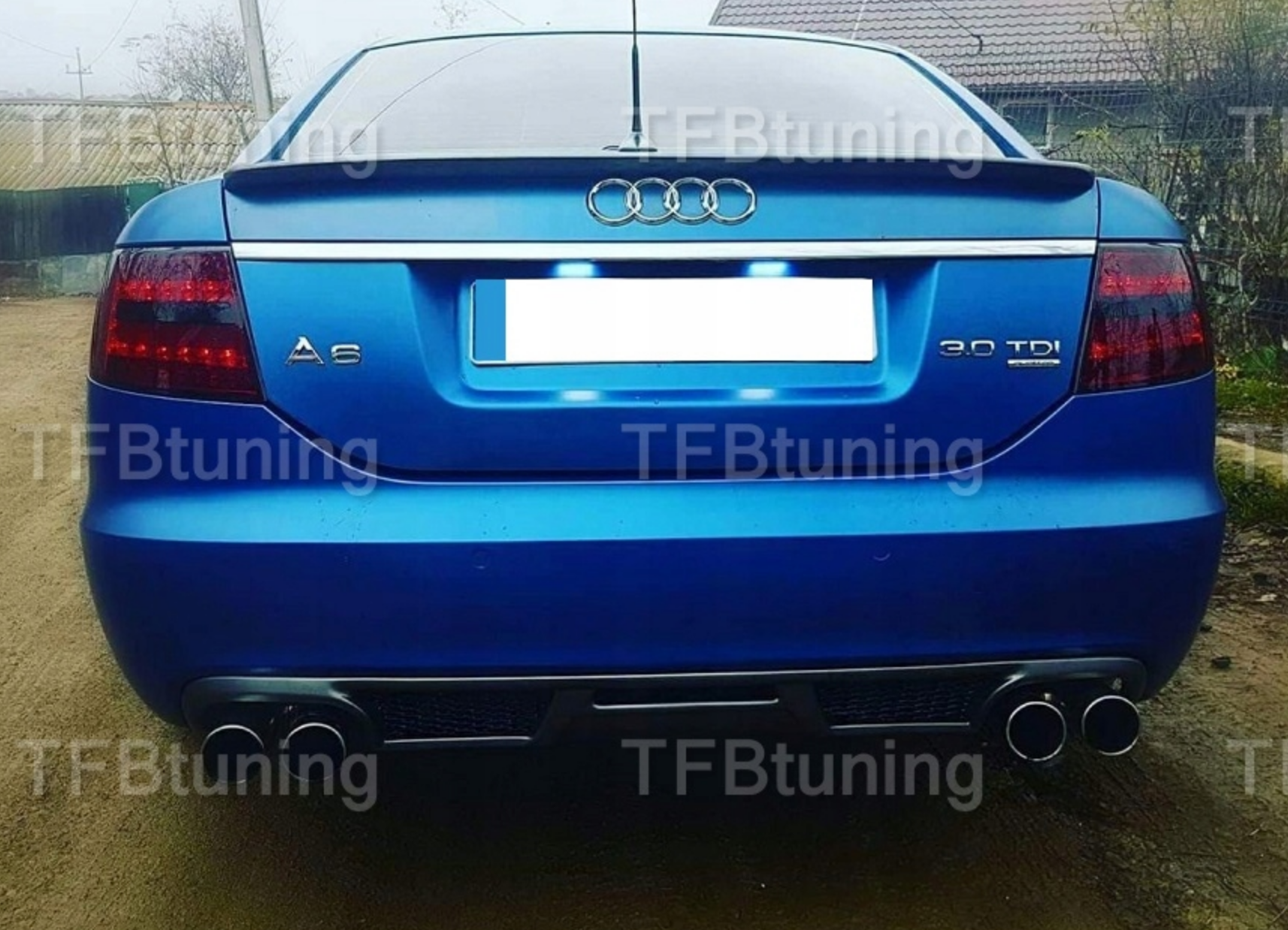 Difuzor bara spate fusta spoiler lip AUDI A6 C6 SEDAN 04-09 TFB TUNING