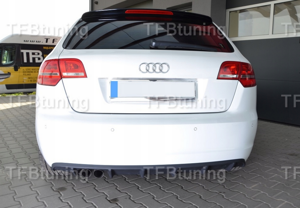 Difuzor bara spate fusta spoiler lip AUDI A3 8P 08-13 SLINE S LINE S-LINE S3 RS3 TFB TUNING