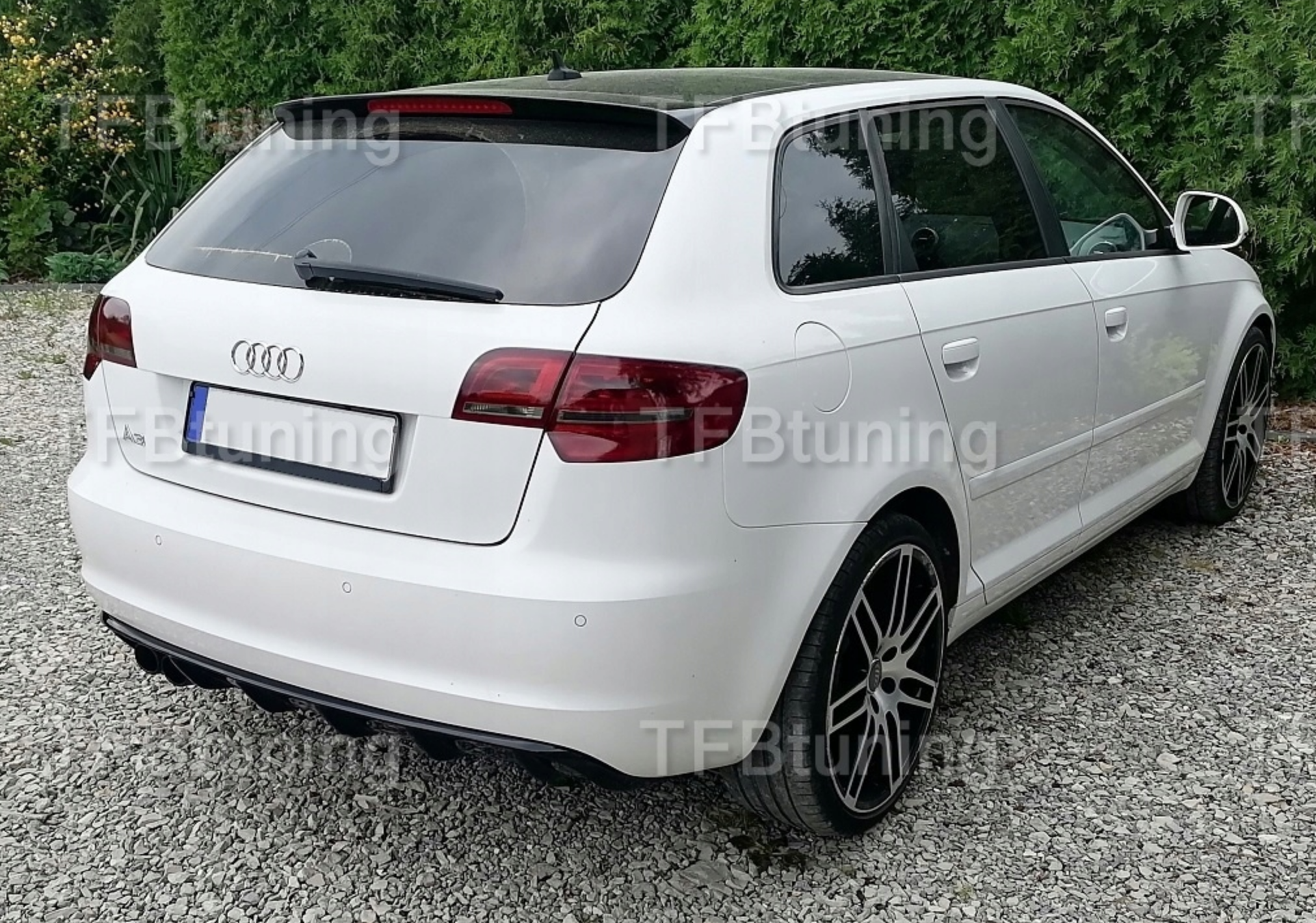 Difuzor bara spate fusta spoiler lip AUDI A3 8P 08-13 SLINE S LINE S-LINE S3 RS3 TFB TUNING