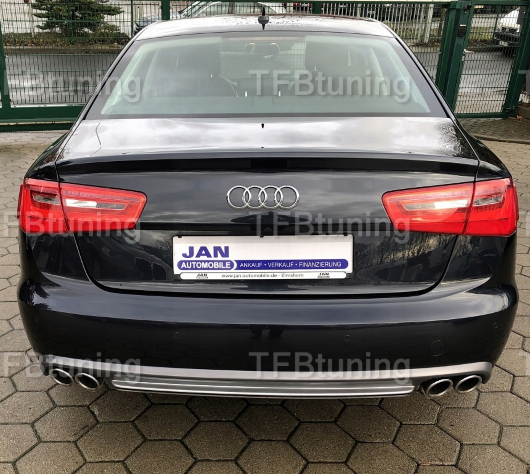 Difuzor bara spate fusta spoiler lip AUDI A6 C7 SEDAN 11-14 SLINE S LINE S-LINE S6 RS6 TFB TUNING