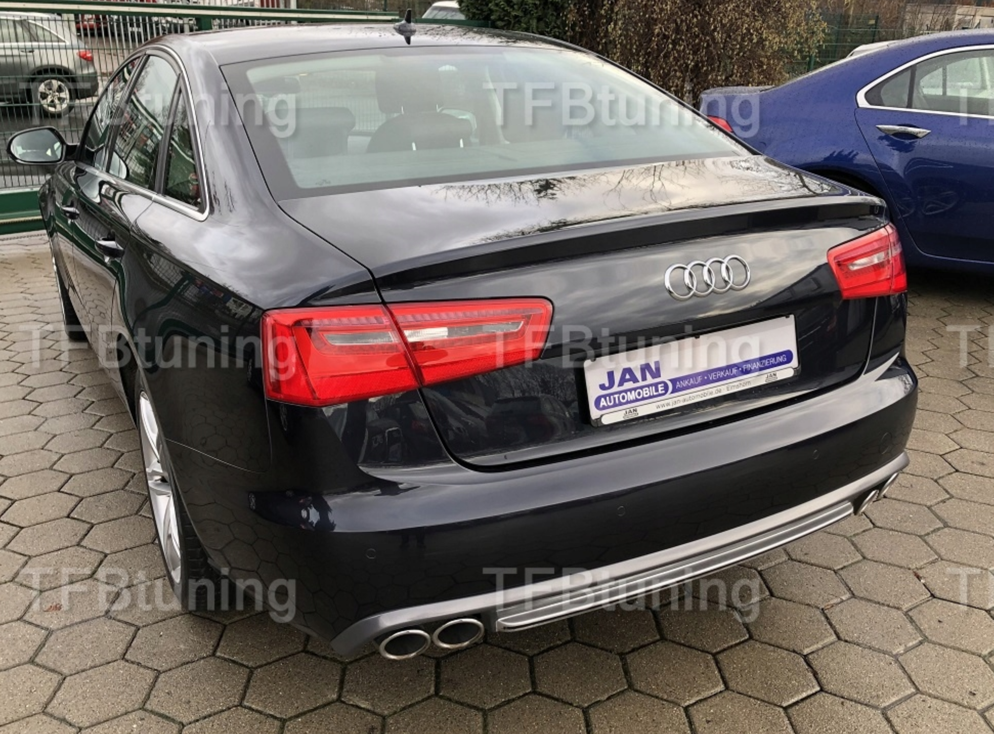 Difuzor bara spate fusta spoiler lip AUDI A6 C7 SEDAN 11-14 SLINE S LINE S-LINE S6 RS6 TFB TUNING