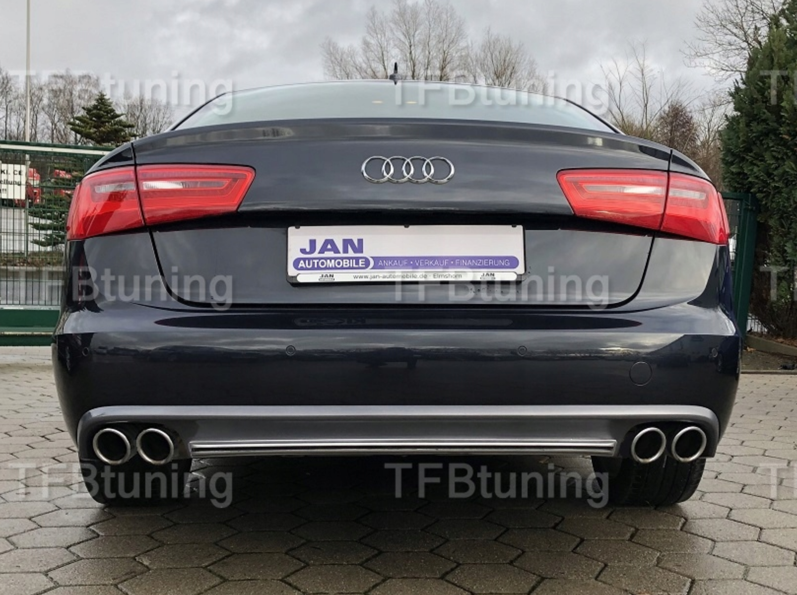 Difuzor bara spate fusta spoiler lip AUDI A6 C7 SEDAN 11-14 SLINE S LINE S-LINE S6 RS6 TFB TUNING