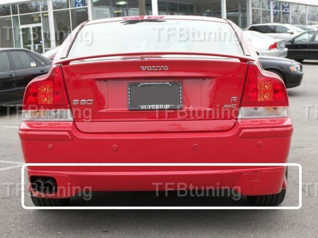 Prelungire bara spate fusta spoiler lip VOLVO S60 2004-2010 TFB TUNING