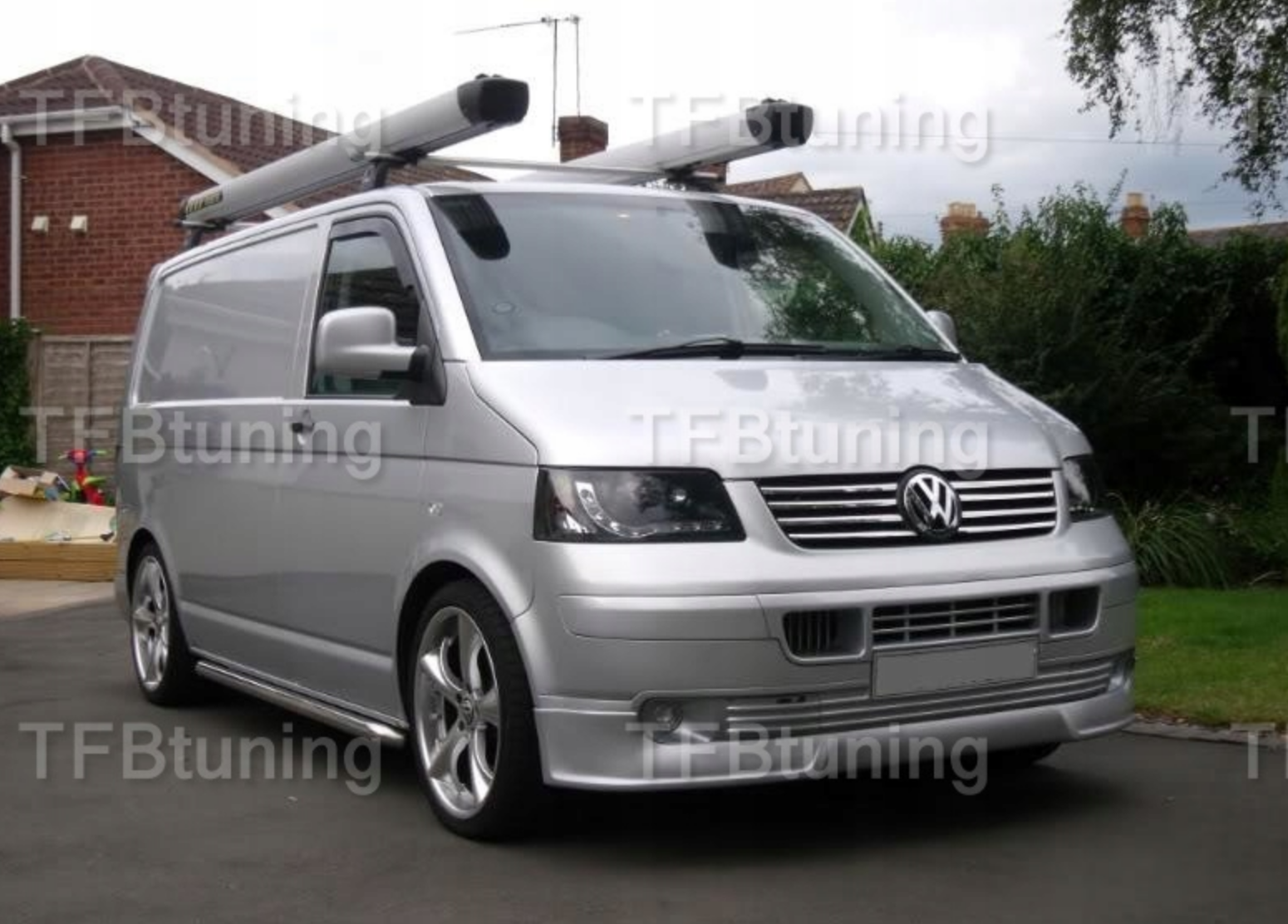 Prelungire bara fata fusta spoiler lip VW T5 TRANSPORTER 2003-2009 ver2 TFB TUNING