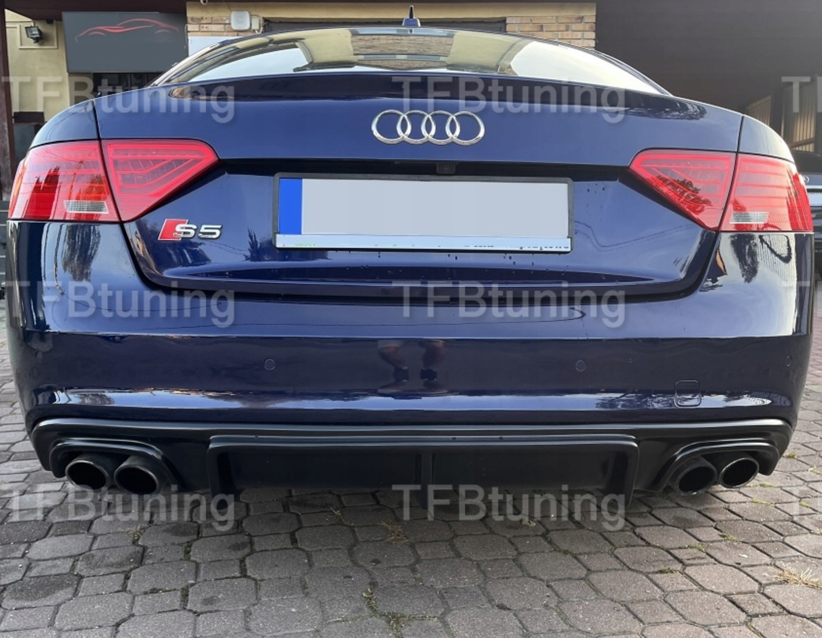 Difuzor bara spate fusta spoile lip AUDI A5 8T S-LINE S LINE SLINE S5 RS5 2011-2016 TFB TUNING