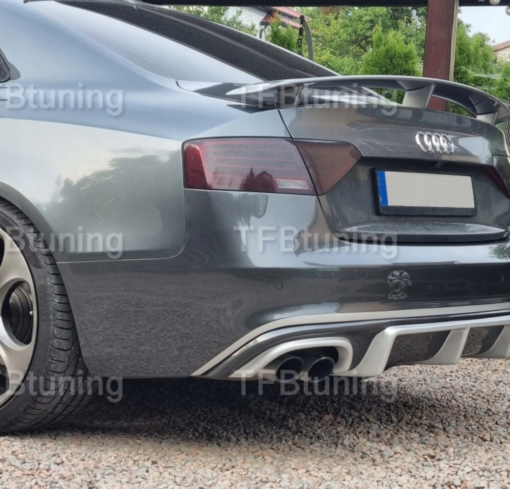 Difuzor bara spate fusta spoile lip AUDI A5 8T S-LINE S LINE SLINE S5 RS5 2011-2016 TFB TUNING