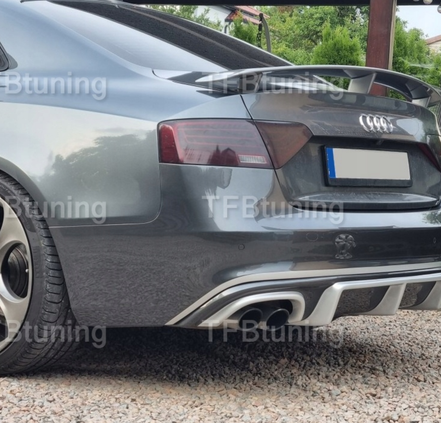 Difuzor bara spate fusta spoile lip AUDI A5 8T S-LINE S LINE SLINE S5 RS5 2011-2016 TFB TUNING