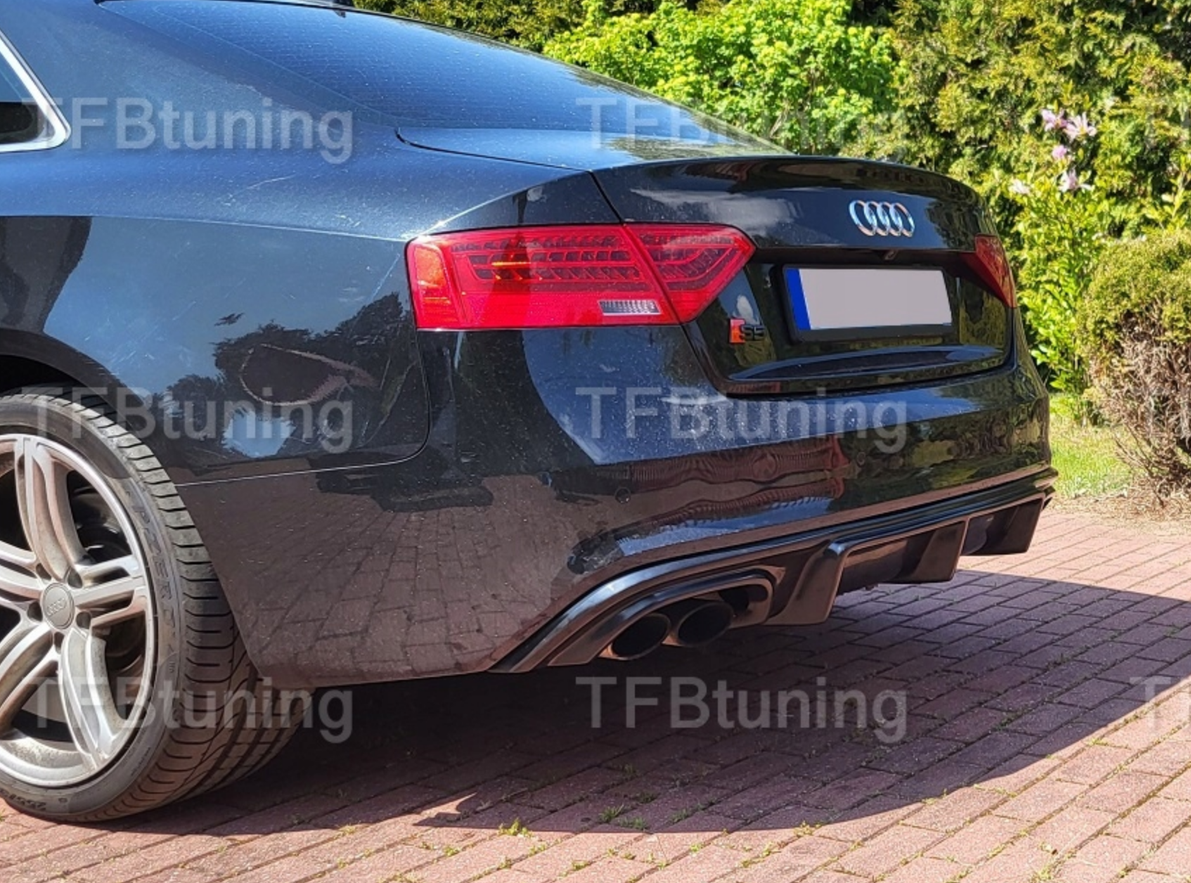 Difuzor bara spate fusta spoile lip AUDI A5 8T S-LINE S LINE SLINE S5 RS5 2011-2016 TFB TUNING