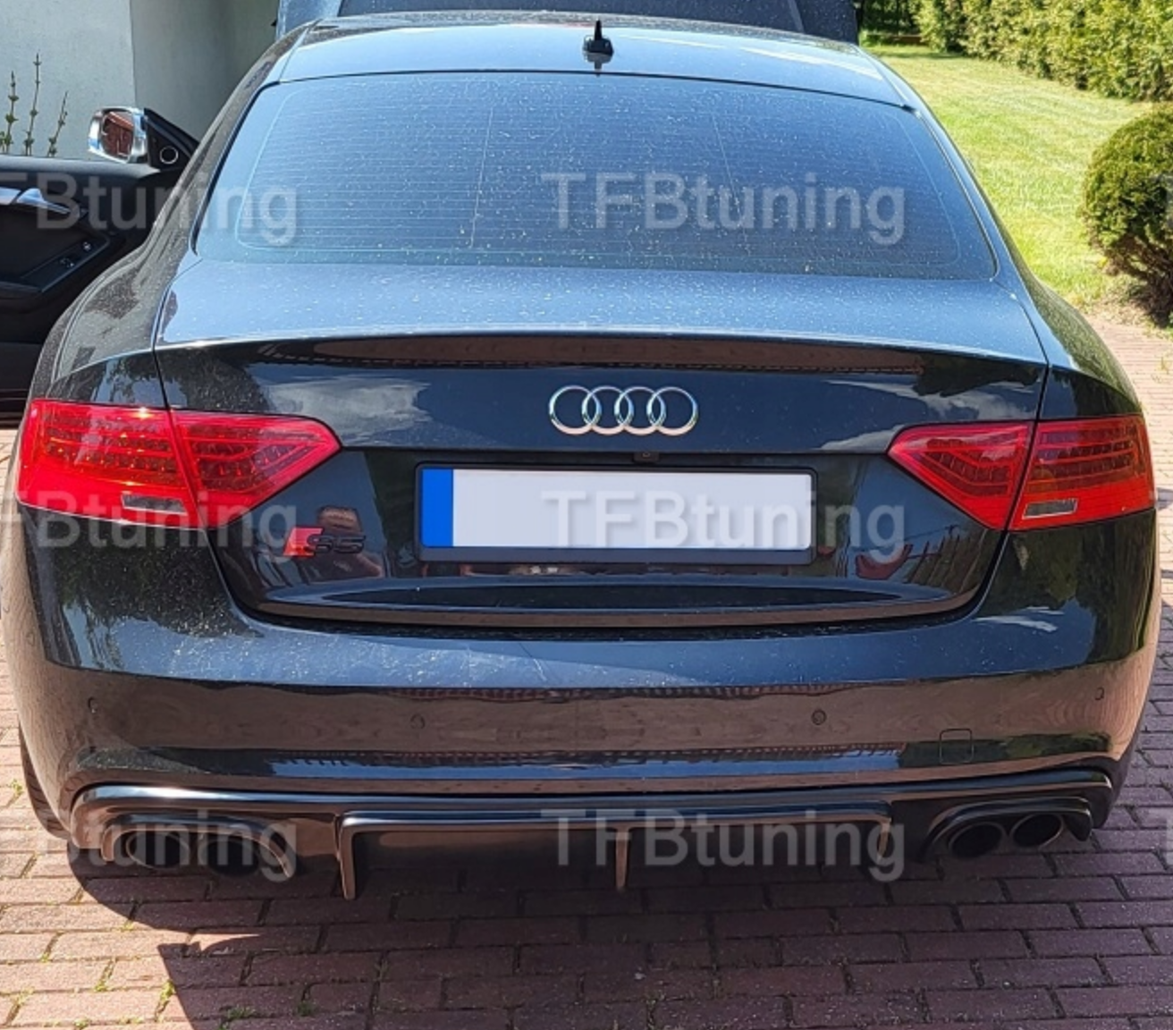Difuzor bara spate fusta spoile lip AUDI A5 8T S-LINE S LINE SLINE S5 RS5 2011-2016 TFB TUNING