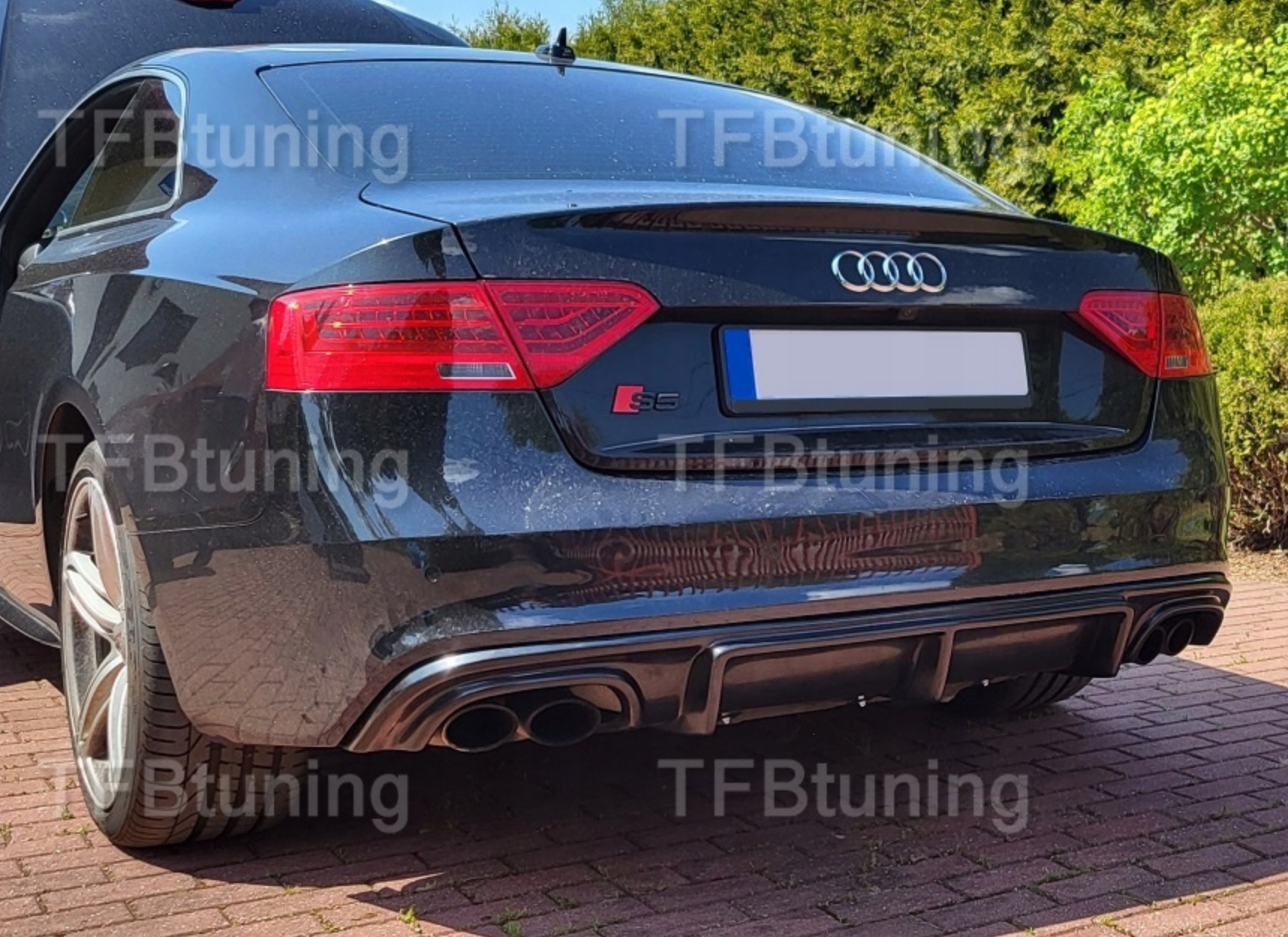 Difuzor bara spate fusta spoile lip AUDI A5 8T S-LINE S LINE SLINE S5 RS5 2011-2016 TFB TUNING