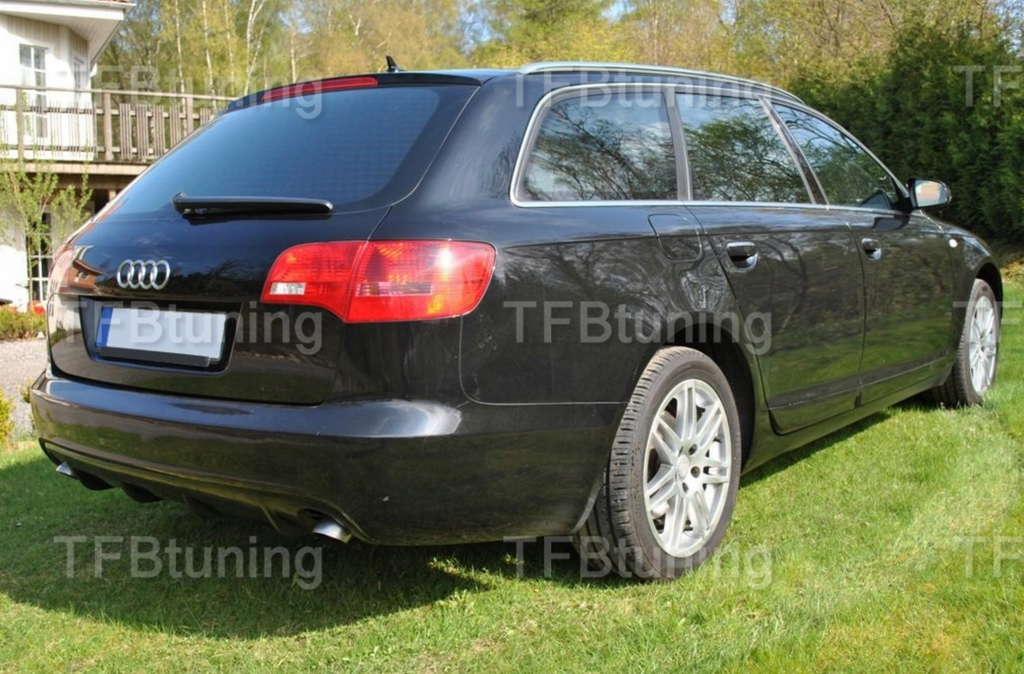 Difuzor bara spate fusta spoiler lip AUDI A6 C6 AVANT 05-09 SLINE S LINE S-LINE S6 RS6 TFB TUNING