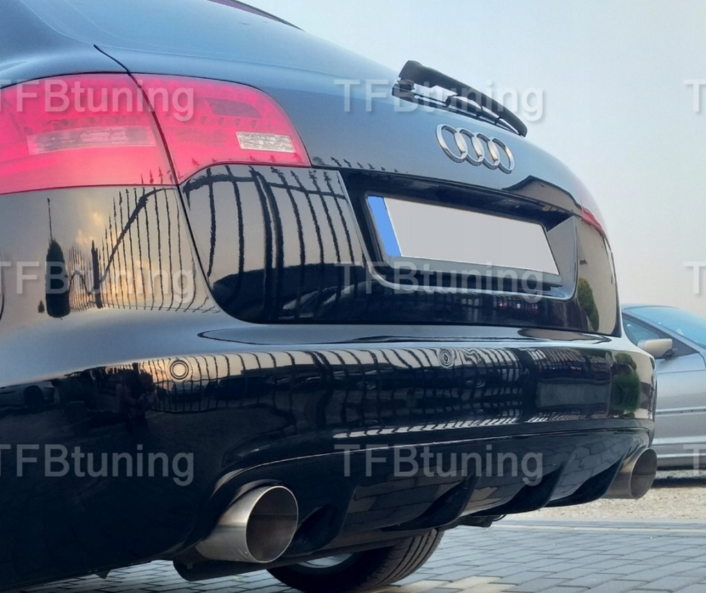 Difuzor bara spate fusta spoiler lip AUDI A6 C6 AVANT 05-09 SLINE S LINE S-LINE S6 RS6 TFB TUNING