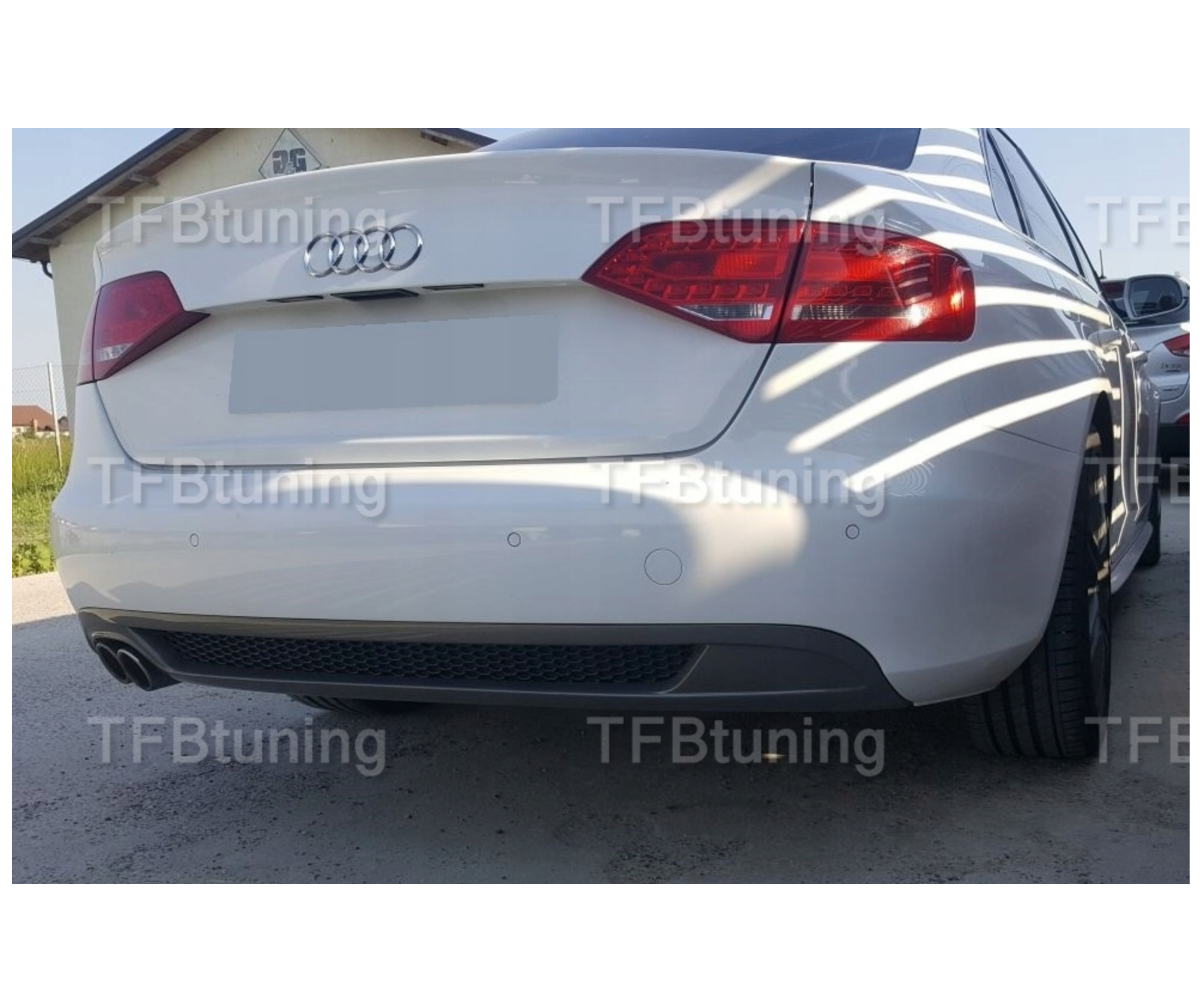 Difuzor bara spate fusta spoiler lip AUDI A4 B8 2007-2011 SEDAN AVANT SLINE S LINE S-LINE S4 RS4 TFB TUNING