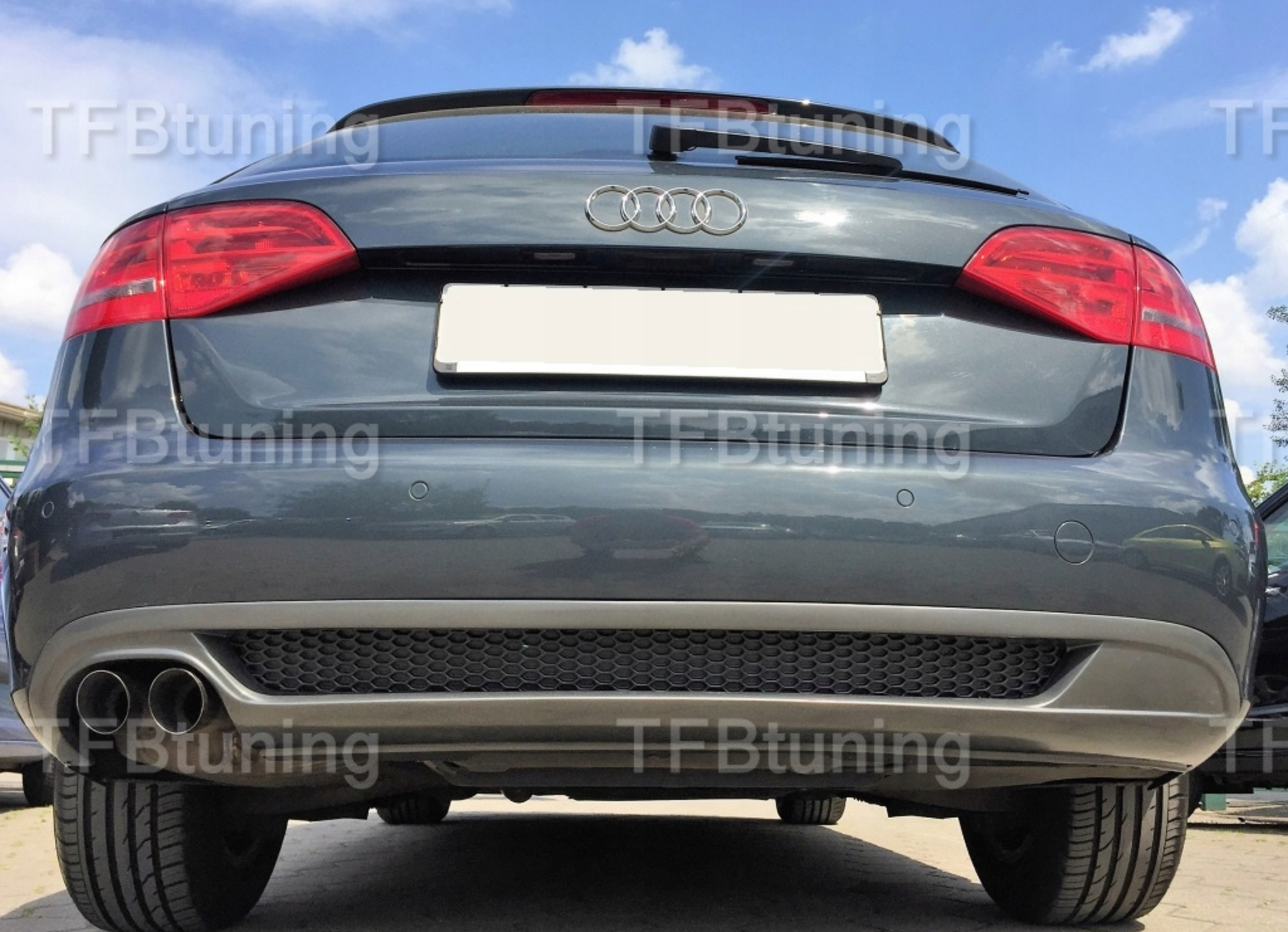 Difuzor bara spate fusta spoiler lip AUDI A4 B8 2007-2011 SEDAN AVANT SLINE S LINE S-LINE S4 RS4 TFB TUNING