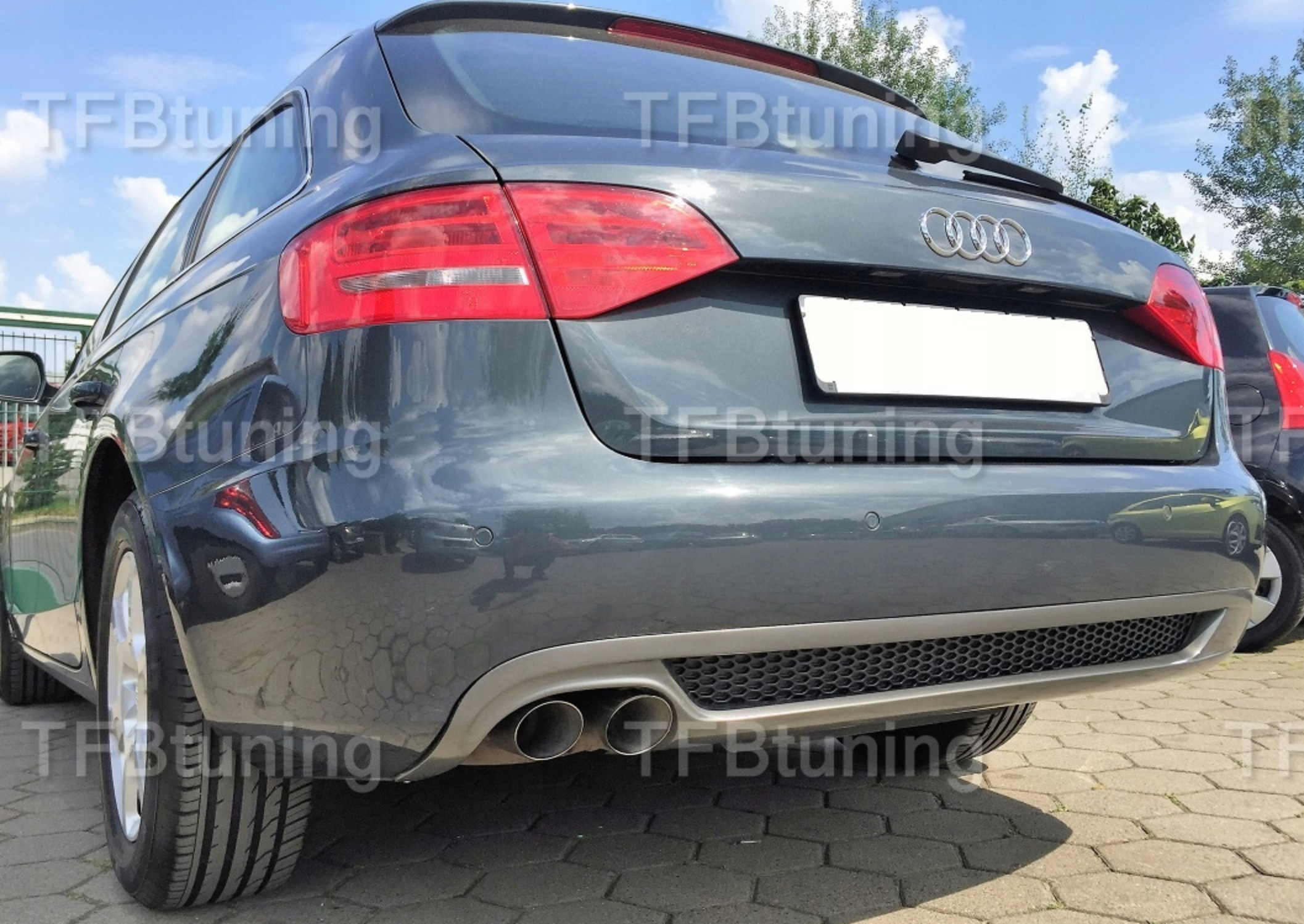 Difuzor bara spate fusta spoiler lip AUDI A4 B8 2007-2011 SEDAN AVANT SLINE S LINE S-LINE S4 RS4 TFB TUNING