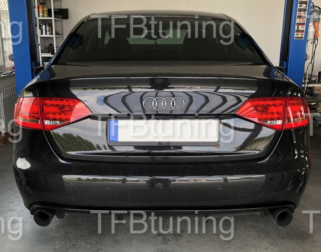 Difuzor bara spate fusta spoiler lip AUDI A4 B8 SLINE S LINE S-LINE S4 RS4 ver 5 TFB TUNING
