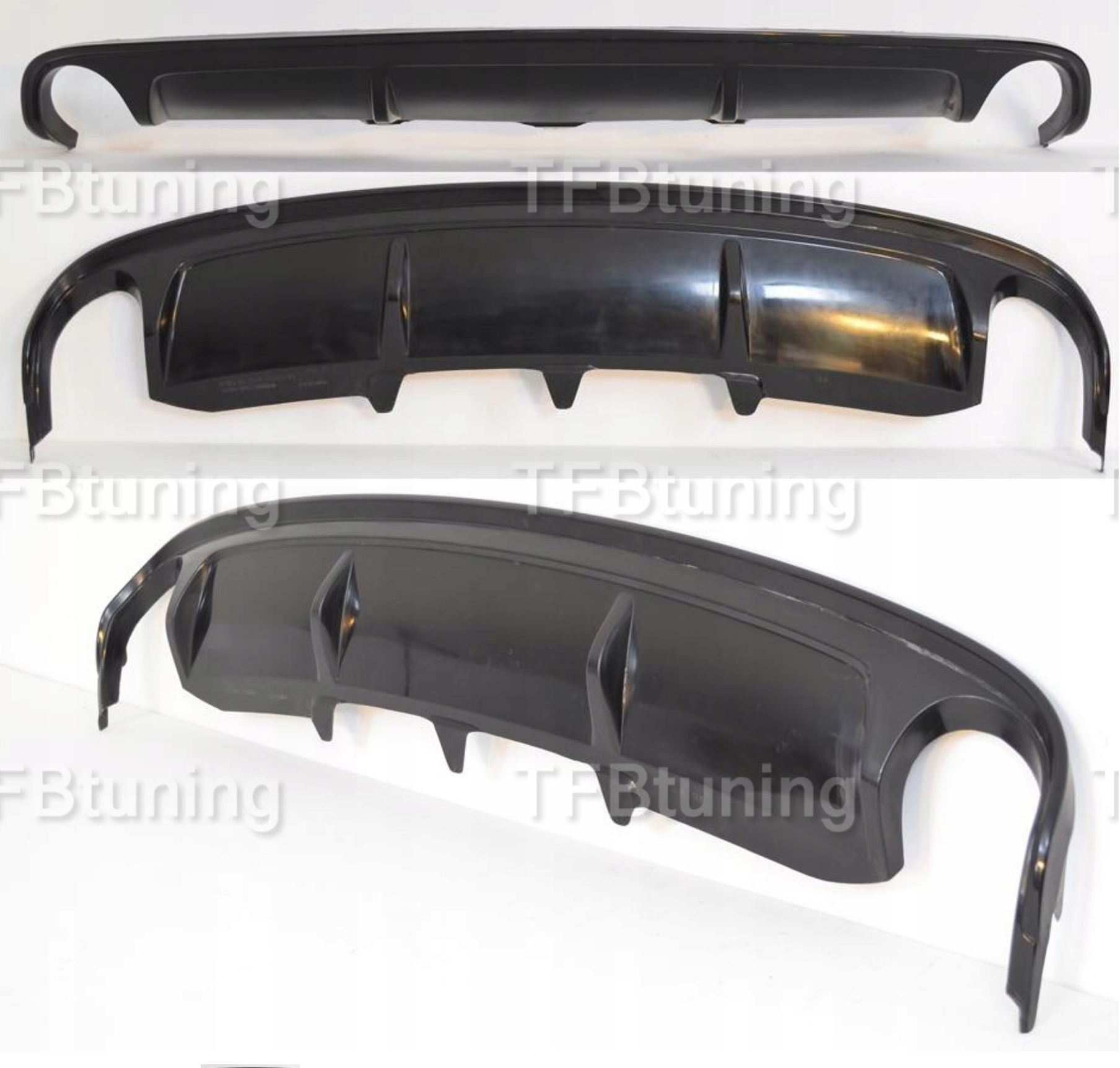 Difuzor bara spate fusta spoiler lip AUDI A4 B8 SLINE S LINE S-LINE S4 RS4 ver 5 TFB TUNING