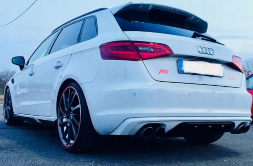 Difuzor bara spate fusta spoiler lip AUDI A3 8V 2012-2019 SPORTBACK SLINE S LINE S-LINE S3 RS3