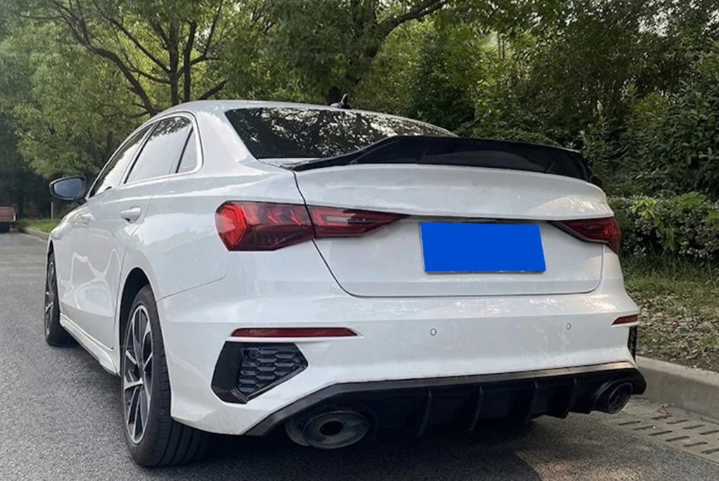 Difuzor bara spate fusta spoiler lip AUDI A3 8Y 2020+ sedan limuzina TFBT