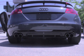 Difuzor bara spate fusta spoiler lip AUDI TT 8J 2006-2014 SLINE S LINE S-LINE evacuare dubla stanga dreapta ver1 TFBT