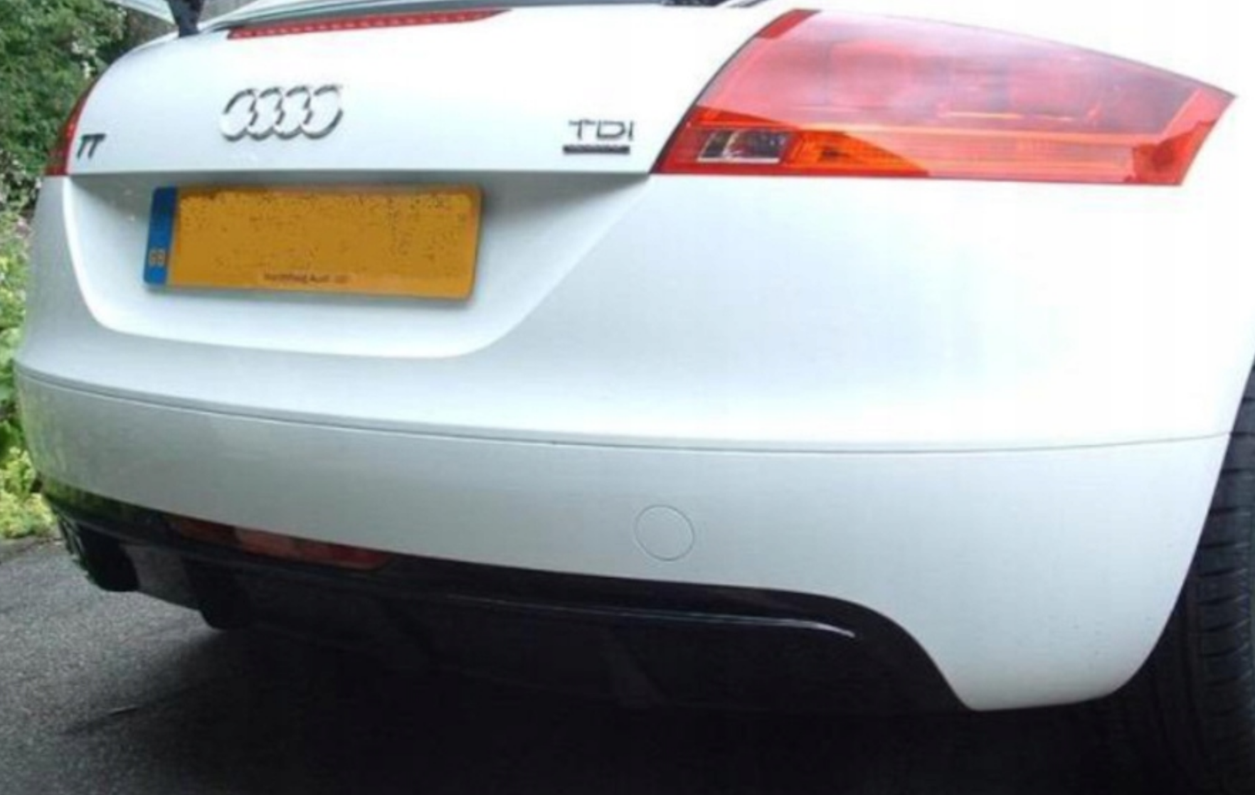 Difuzor bara spate fusta spoiler lip AUDI TT 8J 2006-2014 SLINE S LINE S-LINE evacuare dubla stanga ver2 TFBT