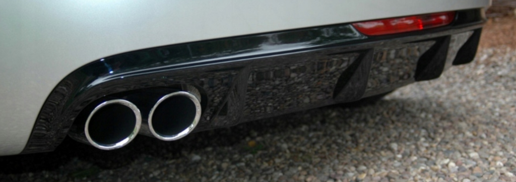 Difuzor bara spate fusta spoiler lip AUDI TT 8J 2006-2014 SLINE S LINE S-LINE evacuare dubla stanga ver2 TFBT