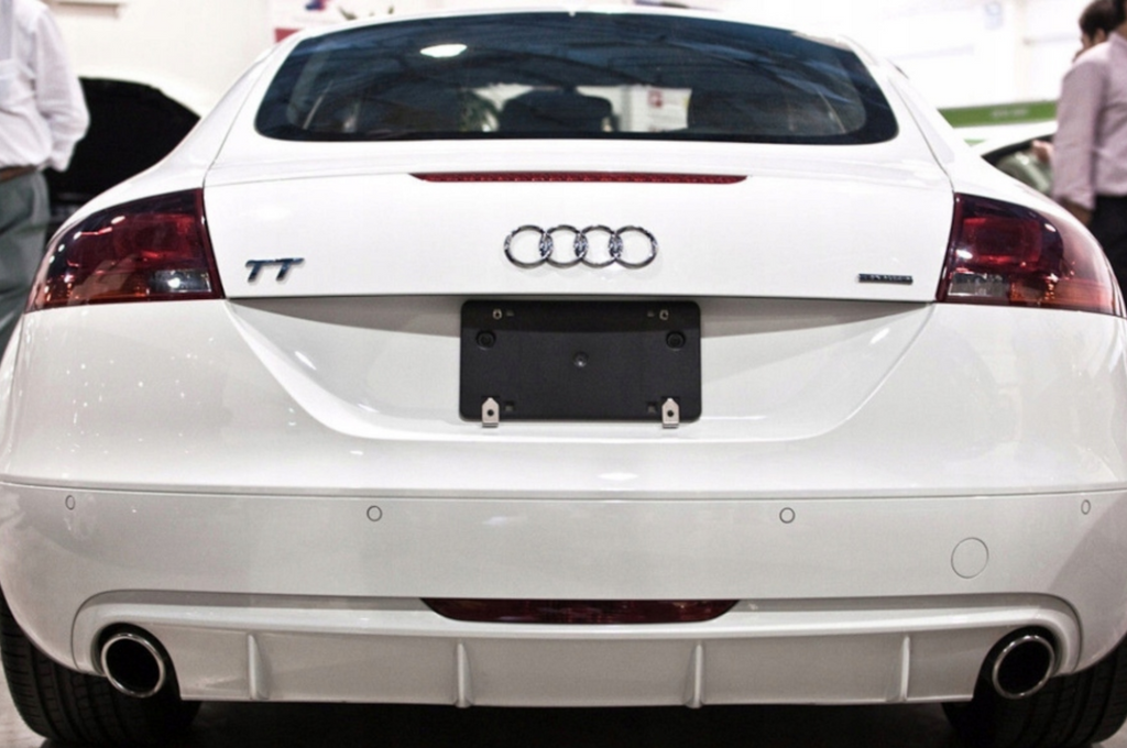 Difuzor bara spate fusta spoiler lip AUDI TT 8J 2006-2014 SLINE S LINE S-LINE evacuare stanga ver3 TFBT