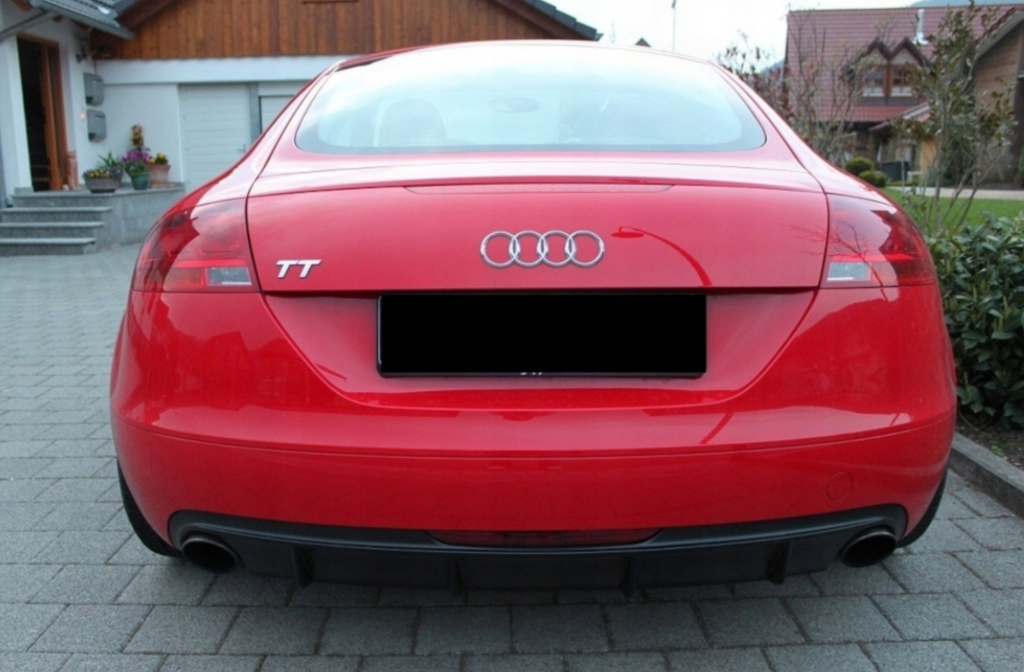 Difuzor bara spate fusta spoiler lip AUDI TT 8J 2006-2014 SLINE S LINE S-LINE evacuare stanga ver3 TFBT