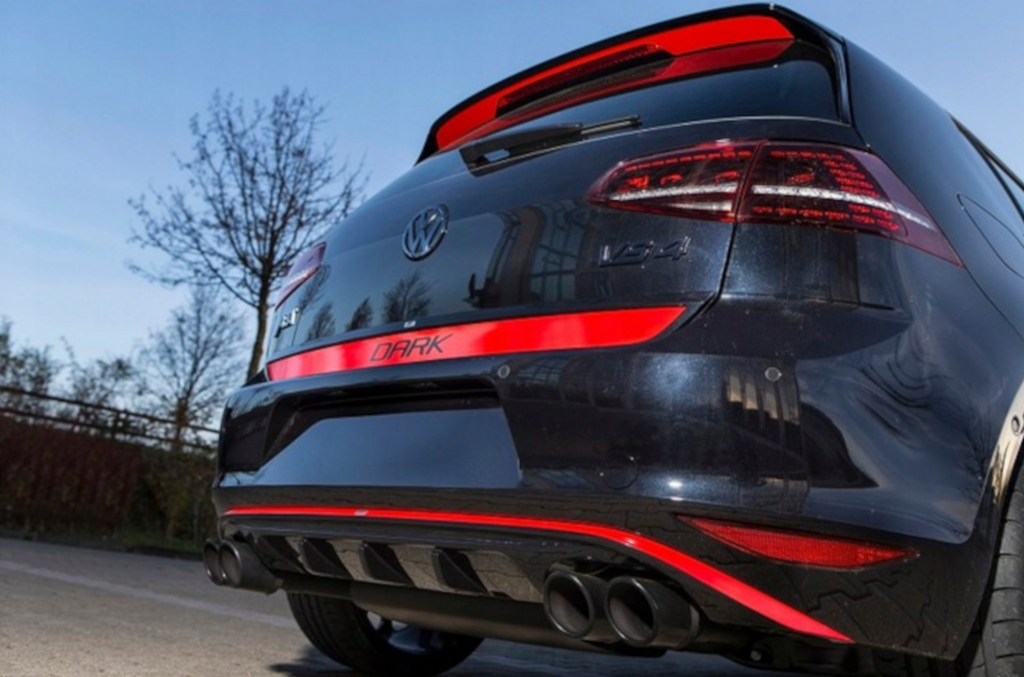 Difuzor bara spate fusta spoiler lip VW Golf 7 2012-2020 plastic ABS bara standard ver4 TFBT