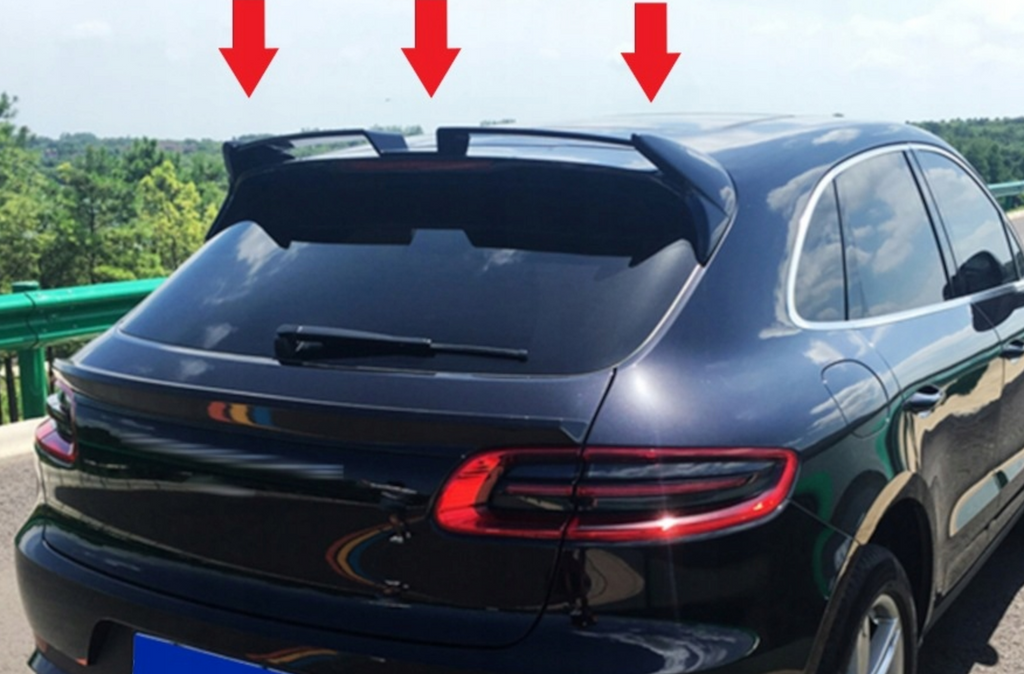 Eleron luneta portbagaj Porsche Macan 2014-2018 negru lucios TFBT