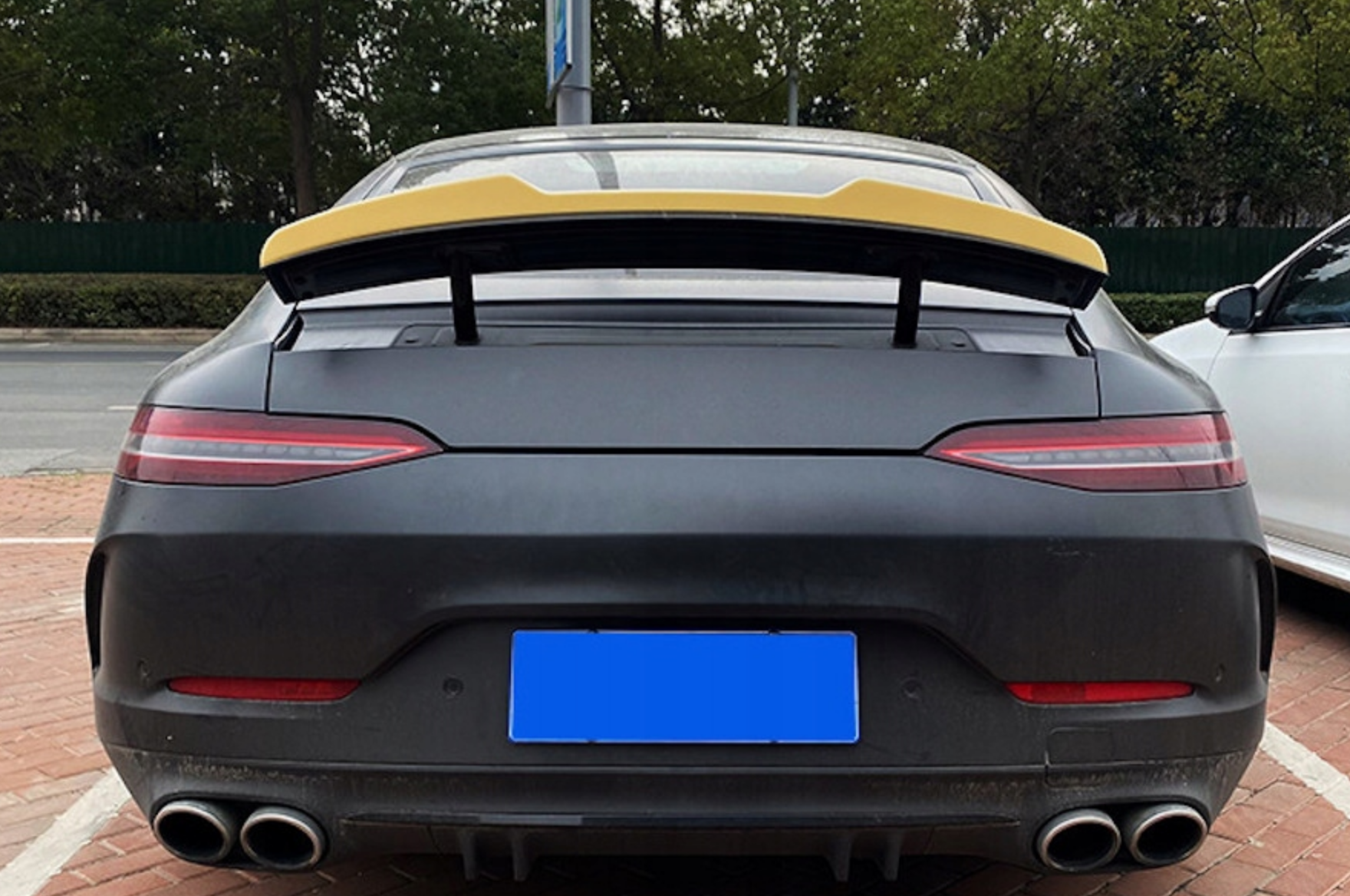 Eleron portbagaj Mercedes AMG GT X290 4 usi Coupe 2018+ negru lucios TFBT