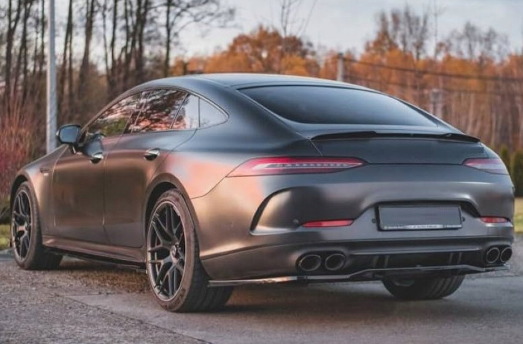 Eleron portbagaj Mercedes AMG GT X290 4 usi Coupe 2018+ negru lucios TFBT