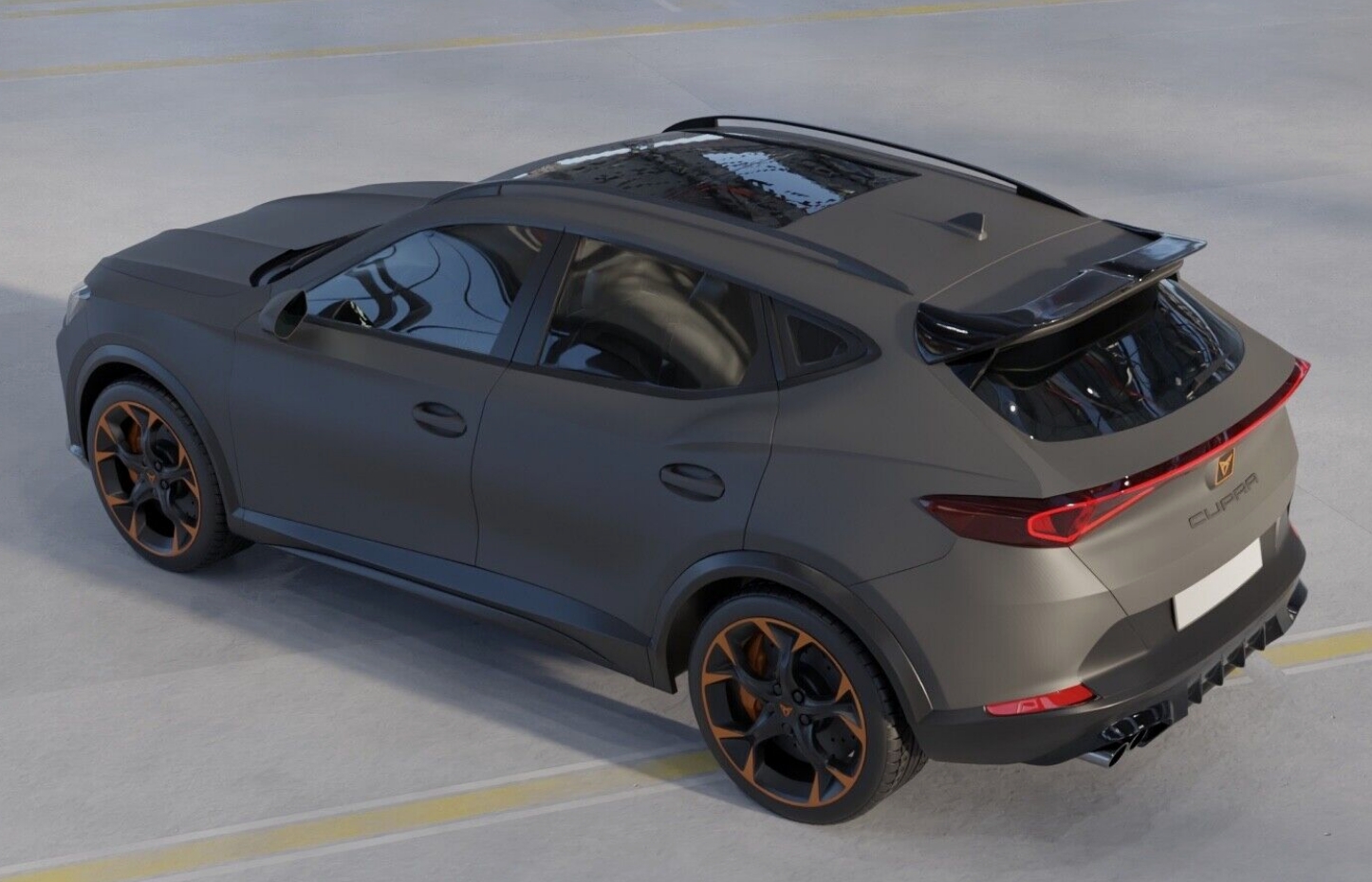 Eleron luneta portbagaj CUPRA Formentor 2020+ TFB TUNING