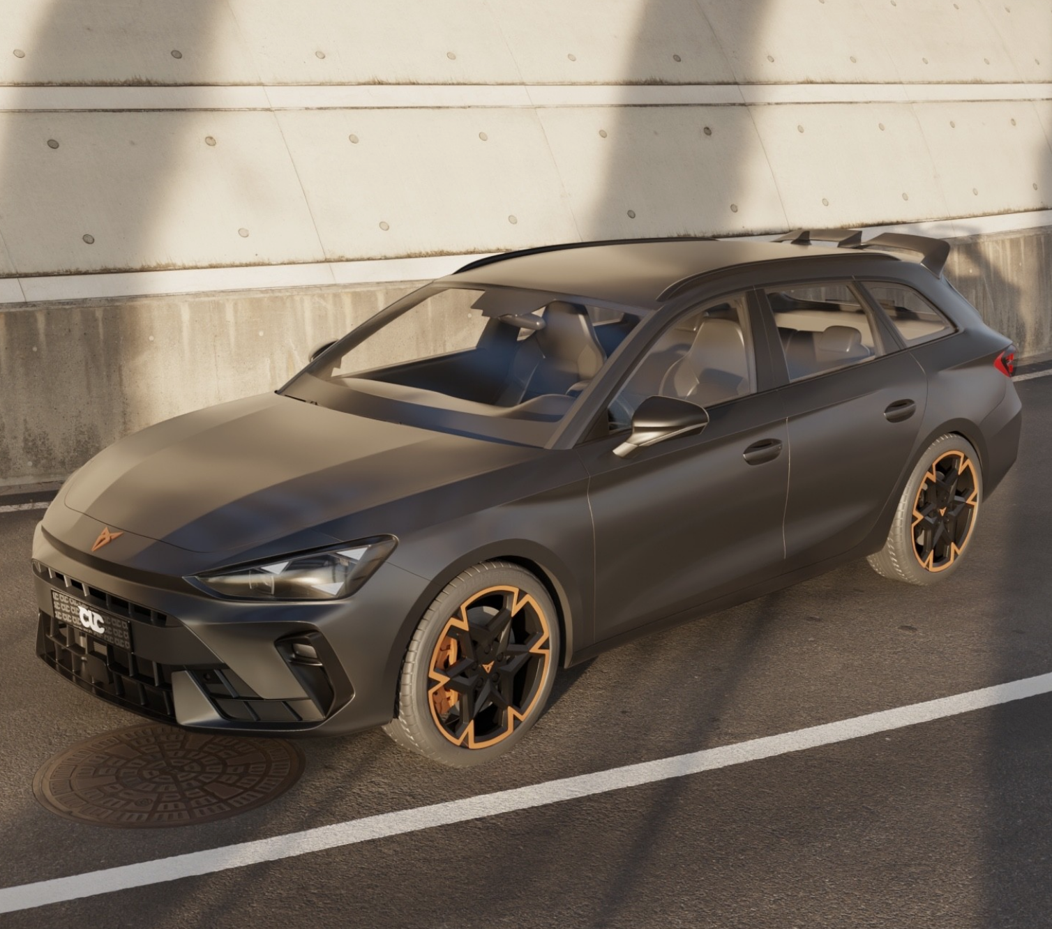 Eleron luneta portbagaj CUPRA Leon Estate ST 2020 2021 2022 2023 2024 2025 TFB TUNING