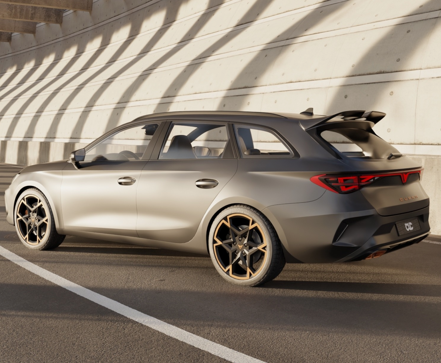Eleron luneta portbagaj CUPRA Leon Estate ST 2020 2021 2022 2023 2024 2025 TFB TUNING