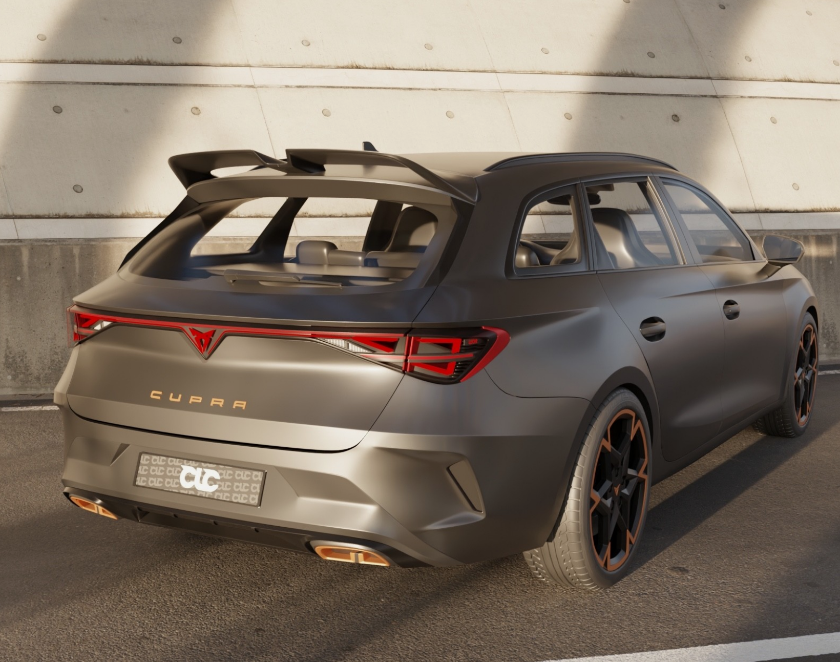 Eleron luneta portbagaj CUPRA Leon Estate ST 2020 2021 2022 2023 2024 2025 TFB TUNING